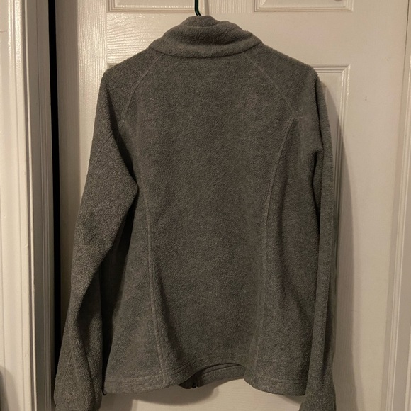 Columbia Jacket Women Extra Large Gray Fleece Sweater Coat Layer Full Zip Ladies - Picture 2 of 4